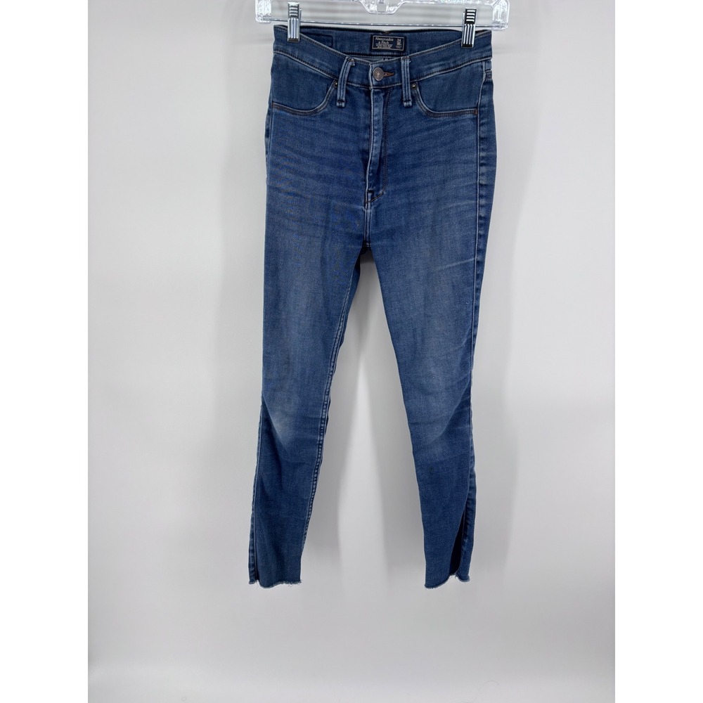 Abercrombie & Fitch Womens Ultra High Rise Jean Legging Denim Blue Wash Size 24